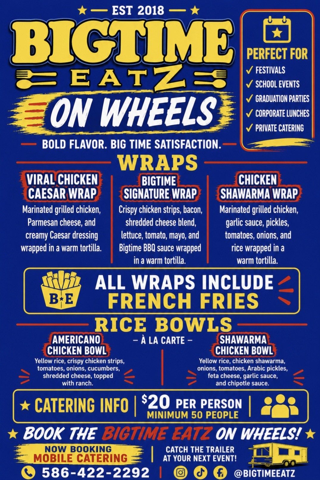 Book Bigtime Eatz On Wheels